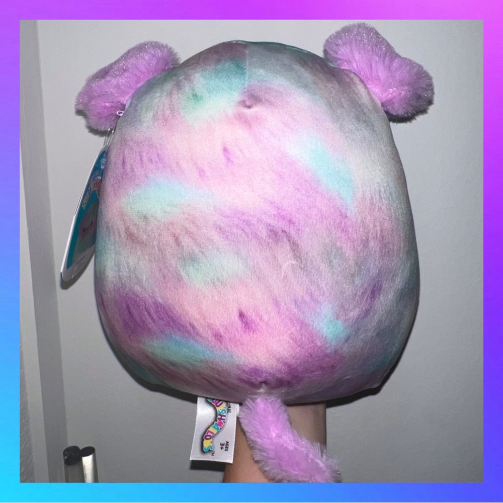 Squishmallow Tie Dye Dog NWT - Picture 2 of 2
